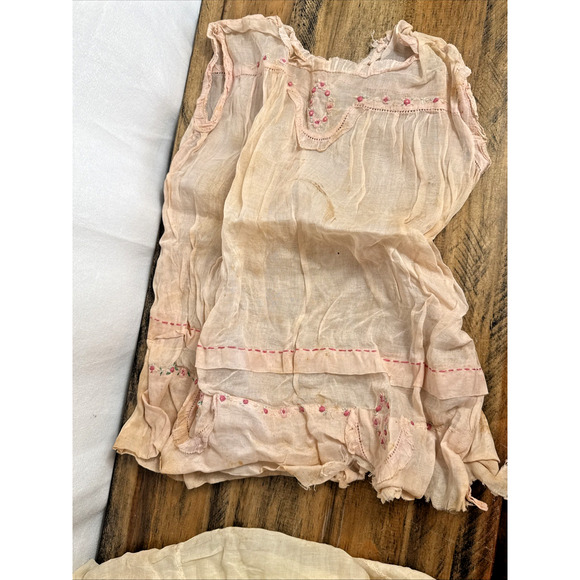 Vintage Baby Clothes Lot 1950s 1960s 1970s Smocked Dress READ Jumper Embroidered - Picture 8 of 12